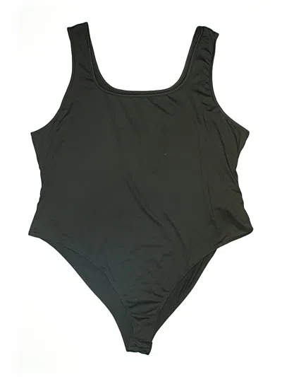 Pre-owned Shein Curve Bodysuit In Black