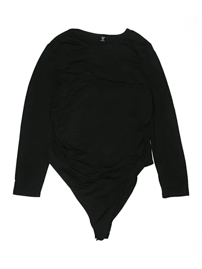 Pre-owned Shein Curve Bodysuit In Black