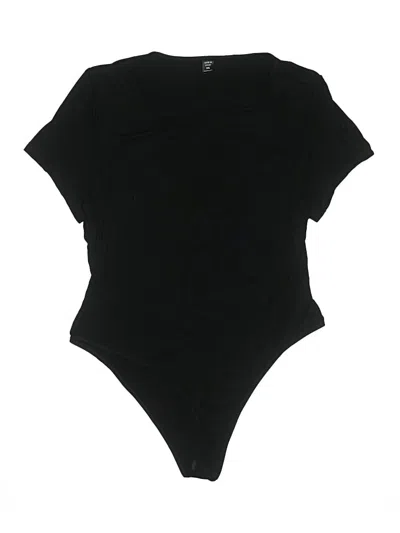Pre-owned Shein Curve Bodysuit In Black