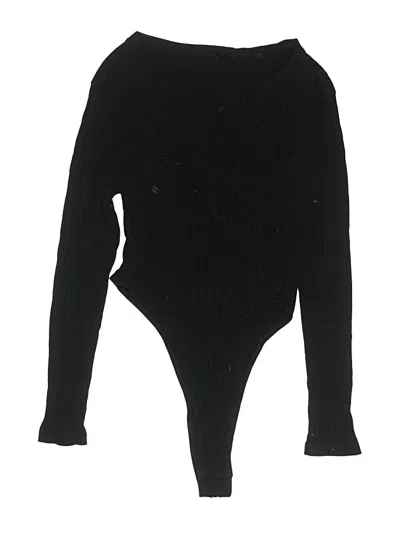 Pre-owned Shein Curve Bodysuit In Black