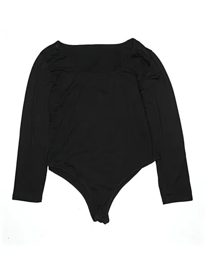 Pre-owned Shein Curve Bodysuit In Black