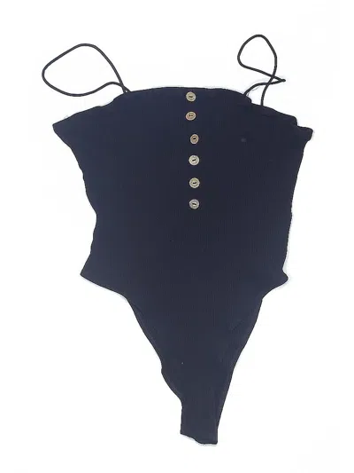 Pre-owned Shein Curve Bodysuit In Blue