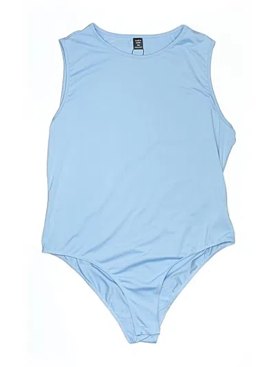 Pre-owned Shein Curve Bodysuit In Blue