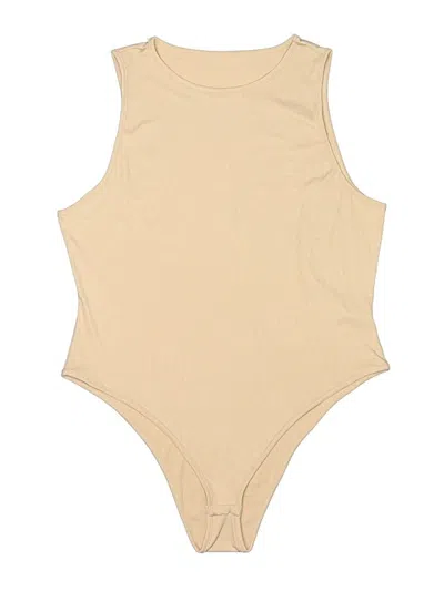 Pre-owned Shein Curve Bodysuit In Brown