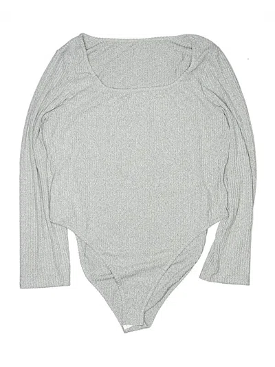 Pre-owned Shein Curve Bodysuit In Gray