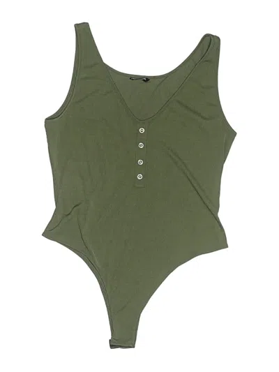 Pre-owned Shein Curve Bodysuit In Green