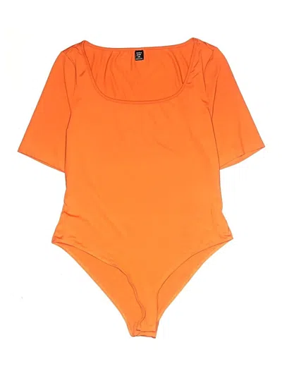 Pre-owned Shein Curve Bodysuit In Orange