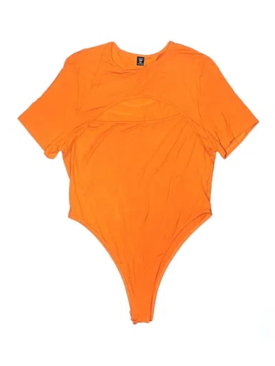 Pre-owned Shein Curve Bodysuit In Orange