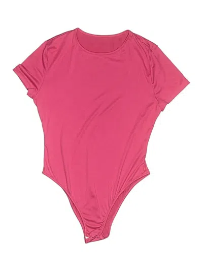 Pre-owned Shein Curve Bodysuit In Pink
