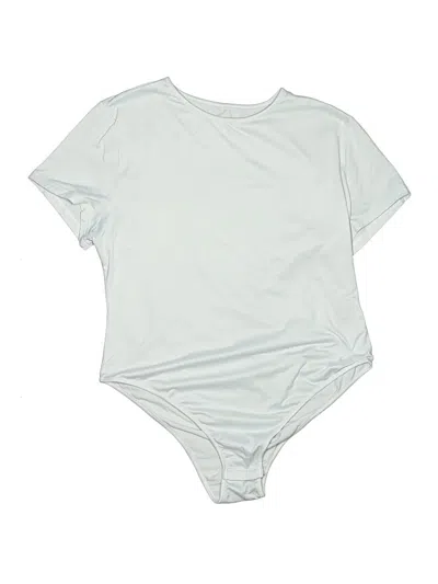 Pre-owned Shein Curve Bodysuit In Silver