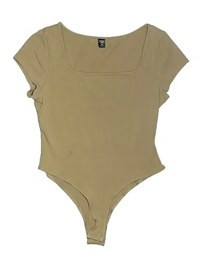 Pre-owned Shein Curve Bodysuit In Tan