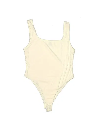 Pre-owned Shein Curve Bodysuit In White