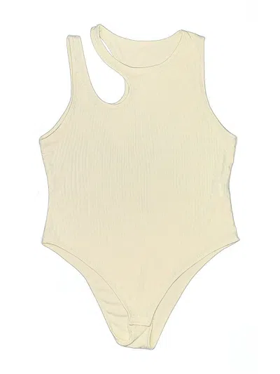 Pre-owned Shein Curve Bodysuit In White
