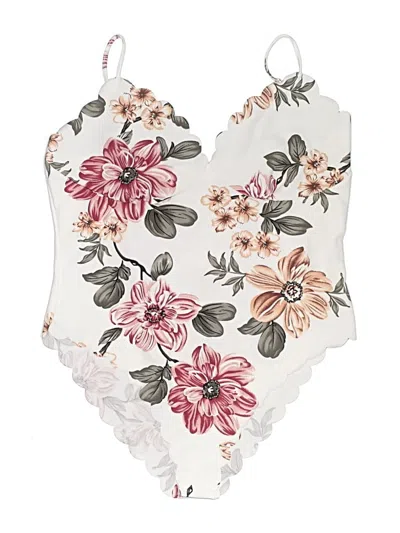 Pre-owned Shein Curve Bodysuit In White