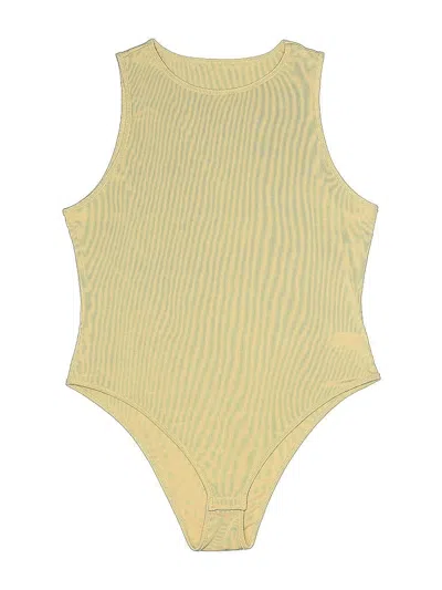 Pre-owned Shein Curve Bodysuit In Yellow