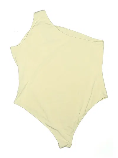Pre-owned Shein Curve Bodysuit In Yellow