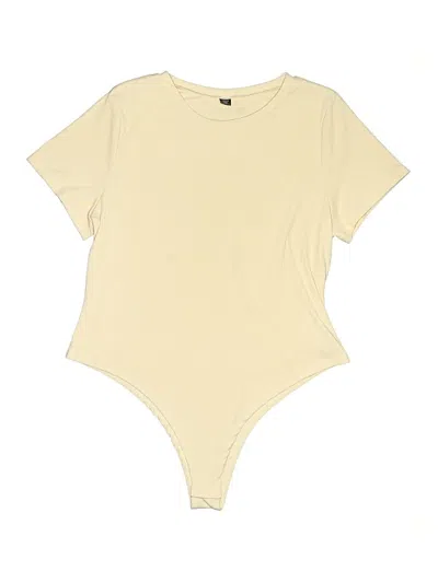 Pre-owned Shein Curve Bodysuit In Yellow