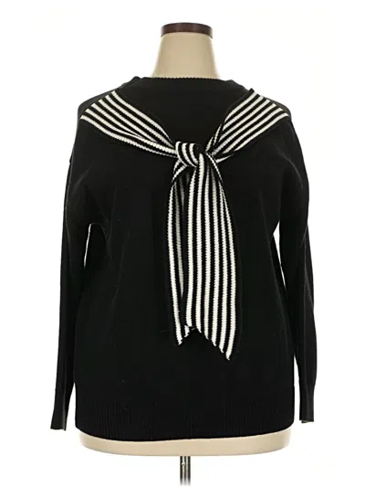 Pre-owned Shein Curve Cardigan Sweater In Black