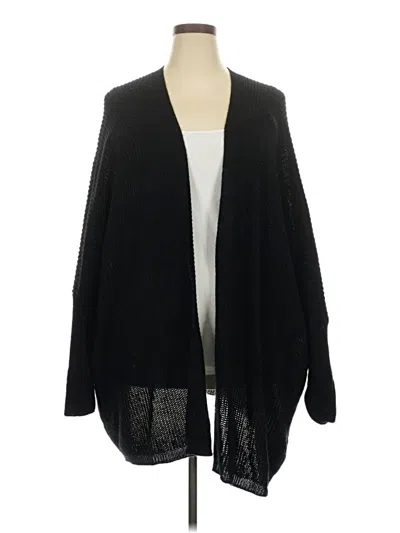Pre-owned Shein Curve Cardigan Sweater In Black