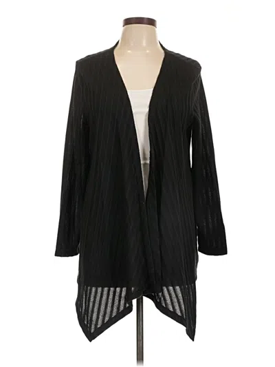 Pre-owned Shein Curve Cardigan Sweater In Black