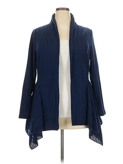 Pre-owned Shein Curve Cardigan Sweater In Blue
