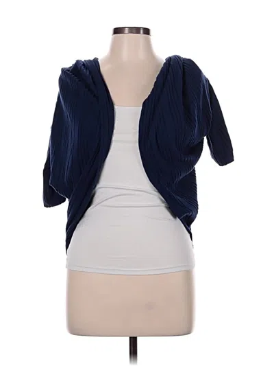 Pre-owned Shein Curve Cardigan Sweater In Blue