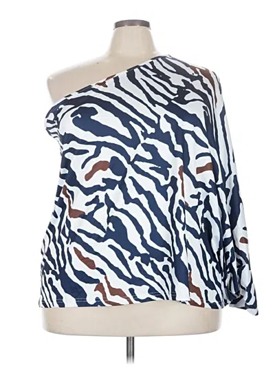 Pre-owned Shein Curve Cardigan Sweater In Blue