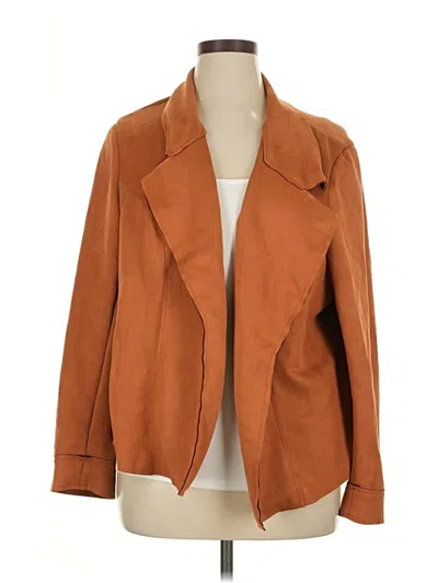 Pre-owned Shein Curve Cardigan Sweater In Brown