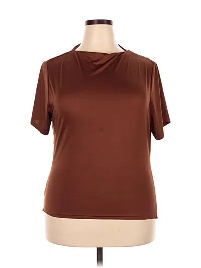 Pre-owned Shein Curve Cardigan Sweater In Brown