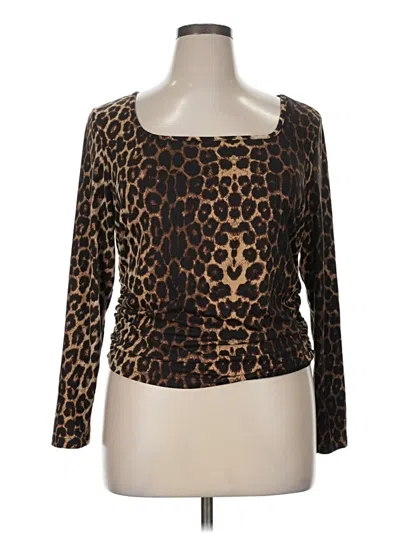 Pre-owned Shein Curve Cardigan Sweater In Brown