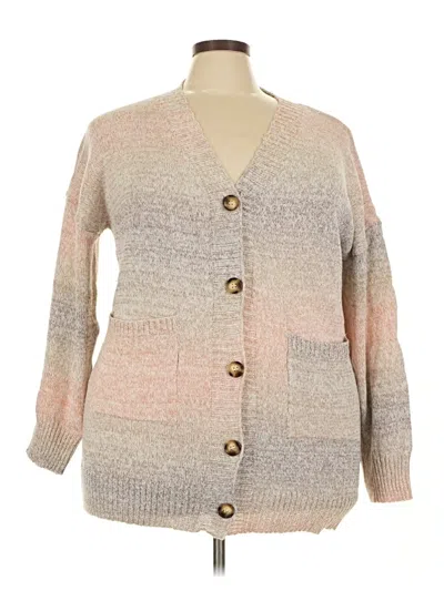 Pre-owned Shein Curve Cardigan Sweater In Brown