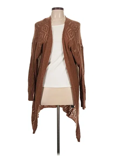 Pre-owned Shein Curve Cardigan Sweater In Brown
