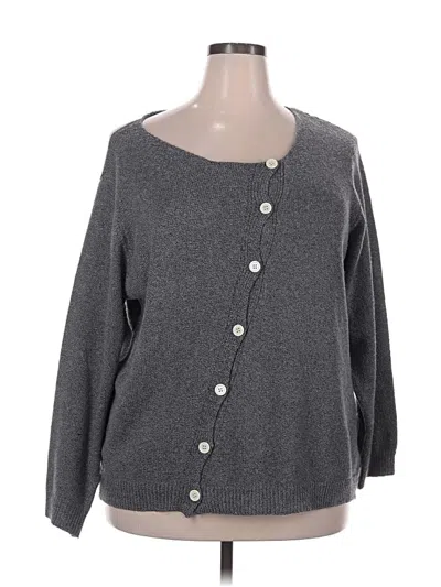 Pre-owned Shein Curve Cardigan Sweater In Gray