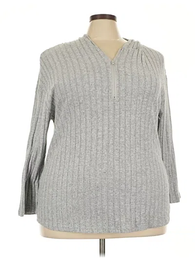 Pre-owned Shein Curve Cardigan Sweater In Gray