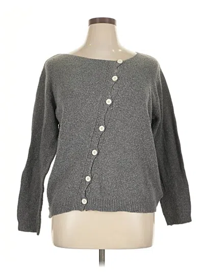 Pre-owned Shein Curve Cardigan Sweater In Gray