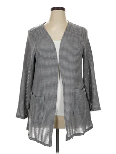 Pre-owned Shein Curve Cardigan Sweater In Gray