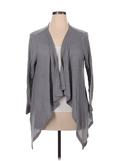 Pre-owned Shein Curve Cardigan Sweater In Gray