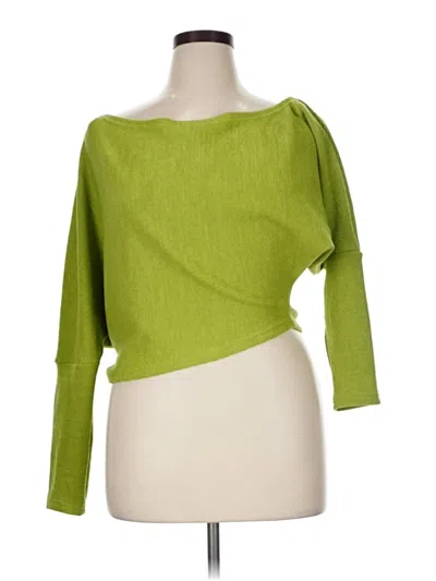 Pre-owned Shein Curve Cardigan Sweater In Green