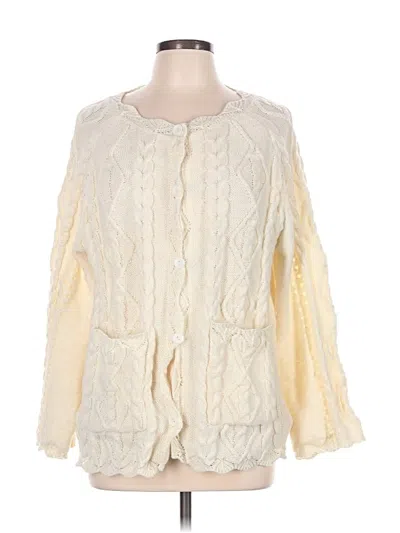 Pre-owned Shein Curve Cardigan Sweater In Ivory