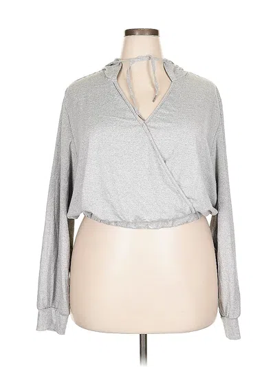 Pre-owned Shein Curve Cardigan Sweater In Silver