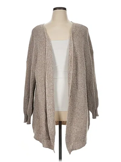 Pre-owned Shein Curve Cardigan Sweater In Tan