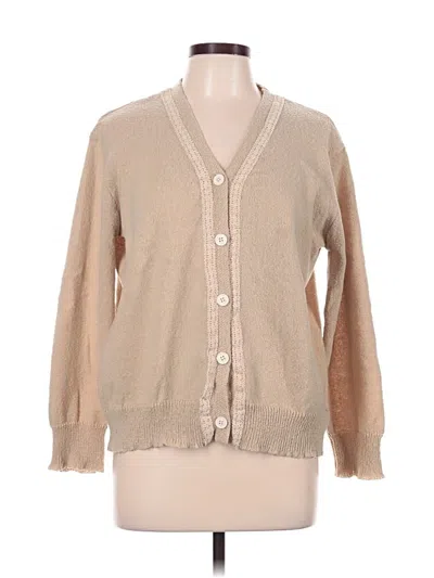 Pre-owned Shein Curve Cardigan Sweater In Tan