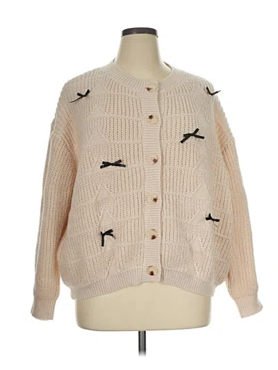 Pre-owned Shein Curve Cardigan Sweater In Tan