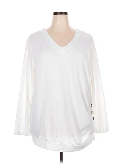 Pre-owned Shein Curve Cardigan Sweater In White