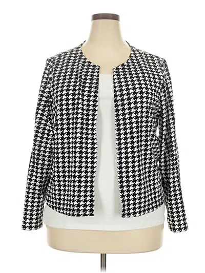 Pre-owned Shein Curve Cardigan Sweater In White