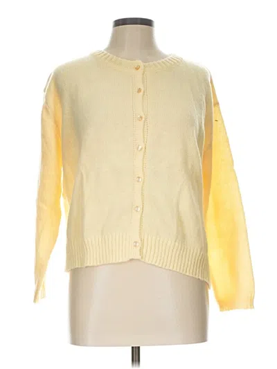 Pre-owned Shein Curve Cardigan Sweater In Yellow