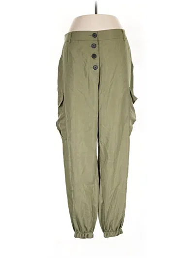 Pre-owned Shein Curve Cargo Pants In Green