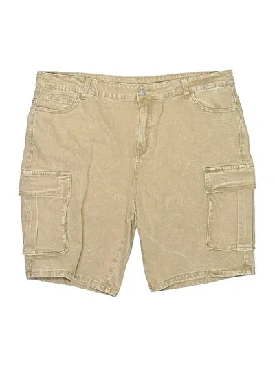 Pre-owned Shein Curve Cargo Shorts In Brown