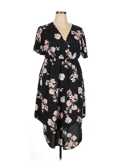 Pre-owned Shein Curve Casual Dress In Black