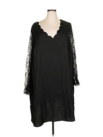 Shein Curve Casual Dress In Black